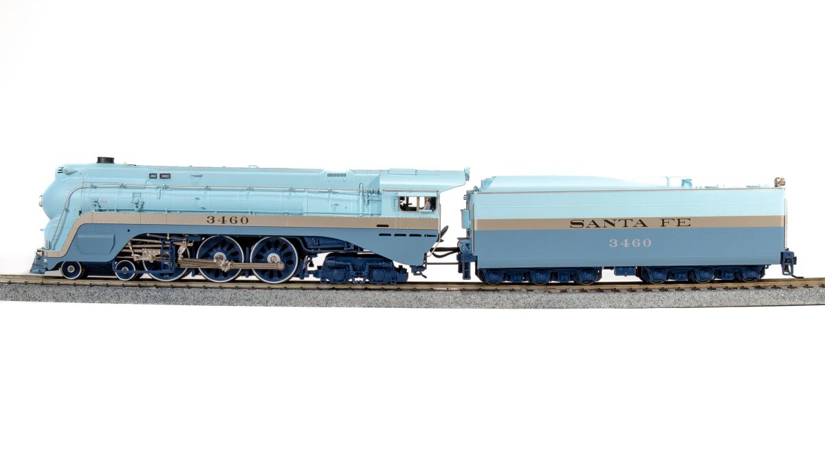 HO HY SF 3460 Blue Goose Steam Loco/3460 on Tender/DCCRead Emery