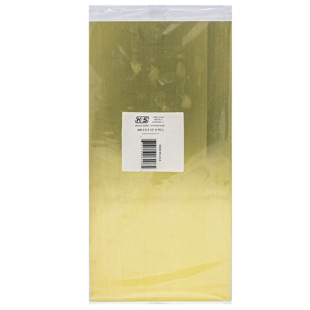 .040 Thick Brass Sheet 1cd Emery Distributors